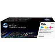 HP TONER CARTRIDGE 128A C/Y/M TRIPLE PACK - Printer Toner