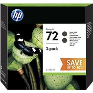 HP INK CARTRIDGE NO 72 BLACK 130ML DUAL PACK - Cartridge