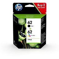 HP INK CARTRIDGE NO 62 B/C/M/Y COMBO 2-PACK - Cartridge