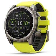 Garmin Fenix 8 51mm Solar Sapphire Titanium neonsarga - Smart Watch