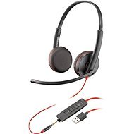 HP Poly Blackwire 3225 USB-A Headset - Fej-/fülhallgató