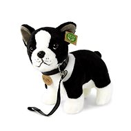 Rappa Plush dog Boston Terrier with leash standing 23 cm - Soft Toy