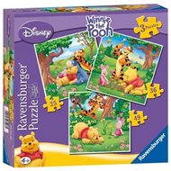 Ravensburger Medvídek Pú 3v1 - Jigsaw Puzzle