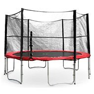 Trampoline with protective mesh G21 430 cm, red - Trampoline