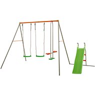Swing 2 seats and rocking slide + slide 180 cm - Swing