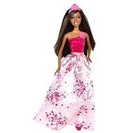 Barbie Princezna - Černoška v dlouhých růžových šatech - Doll