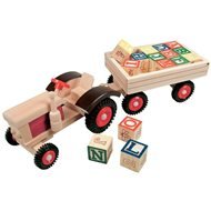 Bino Tractor with rubber wheels and siding - Toy Car
