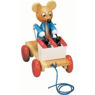 Bino pull-along toy mouse with a xylophone - Push and Pull Toy