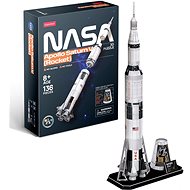CUBICFUN 3D puzzle NASA: Apollo Saturn rocket 136 pieces - 3D Puzzle