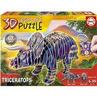 EDUCA 3D puzzle Triceratops 67 pieces - 3D Puzzle