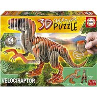 EDUCA 3D puzzle Velociraptor 64 pieces - 3D Puzzle