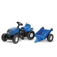 Pedal Traktor Landini mit Pritsche blau - Trettraktor