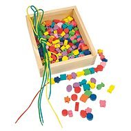 Woody fűzhető gyöngyök egy dobozban - Készségfejlesztő játék
