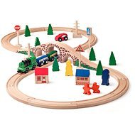  Wooden figure of 8 train set with electric machine - Train Set