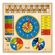 Woody Calendar with clock and barometer - Didactic Toy
