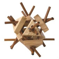  Woody rods with triangles  - Brain Teaser