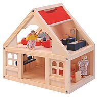 Woody Puppenhaus mit Zubehör - Puppenzubehör