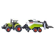  Siku Farmer - Claas Axion with the press at large packages  - Toy Car