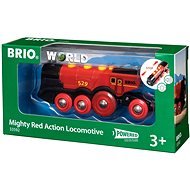 Brio World 33592 - Mohutná červená akčná lokomotíva - Vláčik