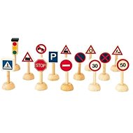 Plan Toys Traffic signs - Expansion for Cars, Trains, Models