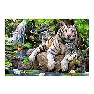 EDUCA Puzzle Weiße bengalische Tiger 1000 Stück - Puzzle