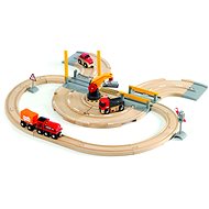 Brio - Vláčkodráha s nákl. By train, barriers and road crossing - Train Set