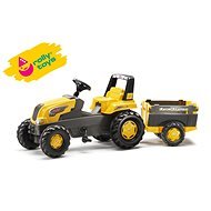 Šliapací traktor Rolly Junior s Farm vlečkou - žltý - Šliapací traktor