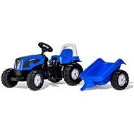 Pedálový traktor Rolly Kid Landini s modrým vlekom - Šliapací traktor