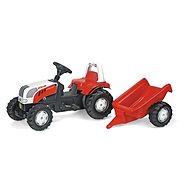 Rolly Kid Steyer pedal tractor with siding - red - Pedal Tractor 