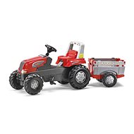Rolly Toys Pedal Tractor Rolly Junior RT trailing red-gray - Pedal Tractor 