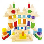 Ulanik Large wooden play set Magic castle - Wooden Blocks