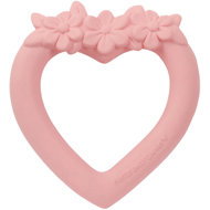 A Little Lovely Company Rubber bite - pink heart - Baby Teether