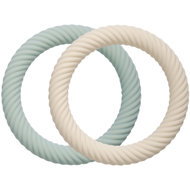 A Little Lovely Company Silicone teething toys - mint cream, 2 pcs - Baby Teether