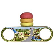 BaaVi Wooden bridge Balance Play with ZOO coating - Balance Game
