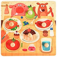 Mideer Dinner Jigsaw Puzzle 6 Pieces - Wooden Puzzle
