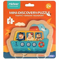Mideer Baby Puzzle - Boat 4 pieces - Wooden Puzzle