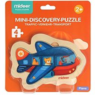 Mideer Baby Puzzle - Aeroplane, 4 Pieces - Wooden Puzzle