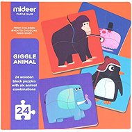 Mideer Giggling Animals Puzzle Set, 24 Pieces - Wooden Puzzle