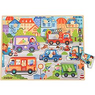Mideer Jigsaw Puzzle Transport - 9 pieces - Wooden Puzzle