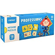 MiDeer Professions Matching Puzzle 30 Pieces - Wooden Puzzle