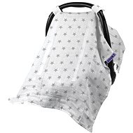 Dooky Car Seat Canopy Silver Stars - Pram Sun Shade