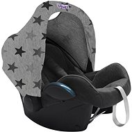 Dooky Splash Hoody Grey Stars - Pram Sun Shade