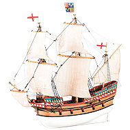 Dusek Golden Hind 1577 1:72 kit - Wooden Model