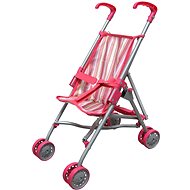Stroller - Pink stripe  - Doll Stroller