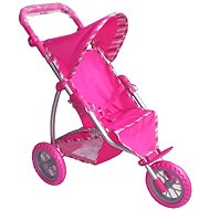  The stroller trike - Pink stripe  - Doll Stroller