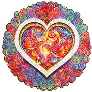 Unidragon Mandala Vědomé Lásky  - Wooden Puzzle
