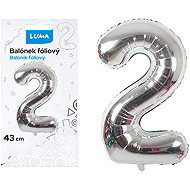 LUMA Trading No. 2 Silver Foil Balloon 43cm - Balloons