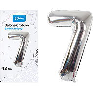 LUMA Trading Foil Balloon No. 7 Silver 43cm - Balloons