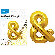 LUMA Trading Foil Balloon "&" Gold - Balloons
