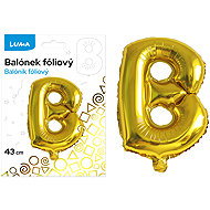 LUMA Trading "B" Gold Foil Balloon - Balloons
